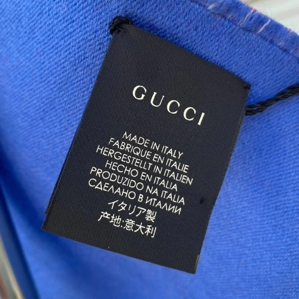 🆕⭐️GUCCI🌟 NEW LTD ED. Sig. Heron Logo Wool Scarf UNISEX (2019) | New w. tags!